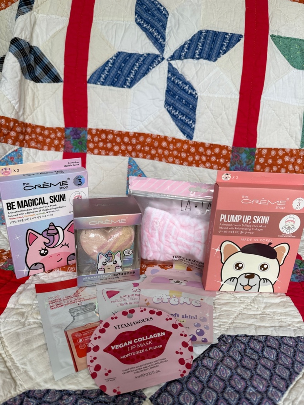 The Crème Shop Pink 'Plump Up!' & 'Be Magical' Skincare Mask Bundle